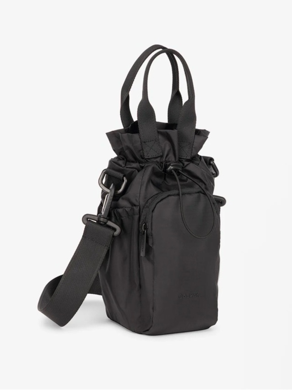 Calpak water bottle holder bag in black